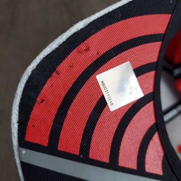 Portland Trail Blazers NBA Adidas Red On White Snapback Hat OSFA - Picture 7 of 7